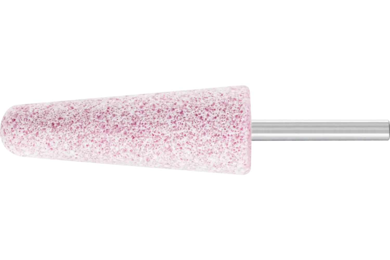 Picture of Pferd Vitrified Mounted Point, Steel Edge, 1" x 2-3/4, 30 Grit, A3, AO, 1/4" Shank